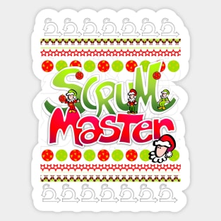 Agile XMAS Scrum Master Sticker